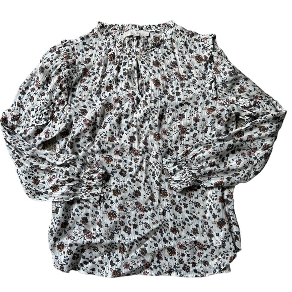 LOFT Floral Long Sleeve Blouse - Picture 2 of 5